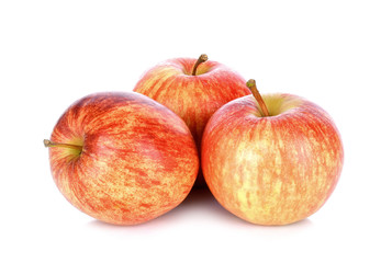 Apples on white background