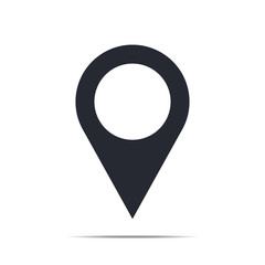 Map pointer icon, GPS location symbol in flat design style. Vector illustration, eps10