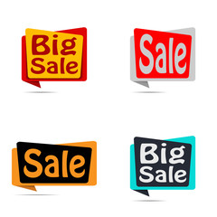 Set of sale banners. Discount posters. Vector illustration, eps10