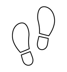  footprints icon set vector illustration isolated  