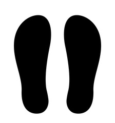 footprint silhouette  icon vector illustration 