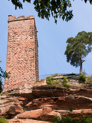 Obraz premium Tou du château du Waldeck région de Bitche en Moselle France