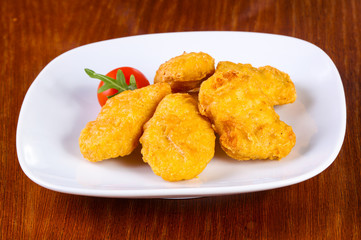 Chicken nuggets heap