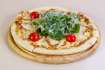 Caesar pizza with cheese