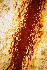 abstract detail of rust on colored paint