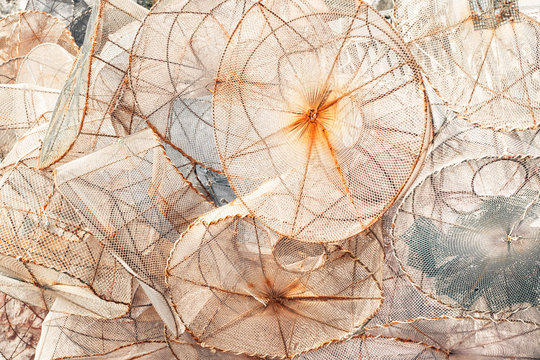 old fishing crates background