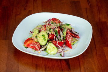 Georgian salad with onion