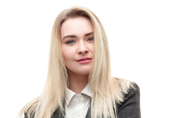 Naklejka premium closeup.portrait of young successful women.