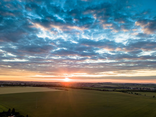 Fototapeta premium Summer sunset sky