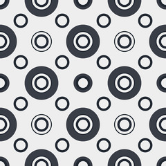 Circles seamless pattern. Vector illustration, eps10