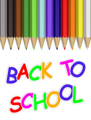 rentr&eacute;e des classes crayons de couleurs