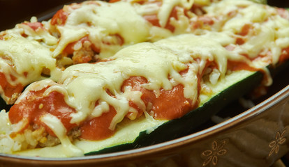 Beef Stuffed Zucchini Boats