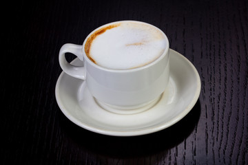 Delicious latte coffee
