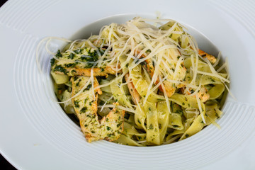 Delicious pasta pesto