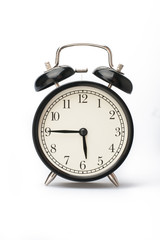Alarm clock face isolated on white background