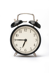 Alarm clock face isolated on white background