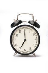Alarm clock face isolated on white background