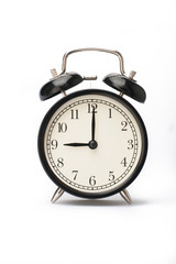 Alarm clock face isolated on white background