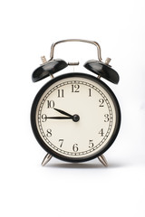 Alarm clock face isolated on white background