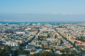 Fototapeta na wymiar San Francisco downtown in sunny day. California, USA