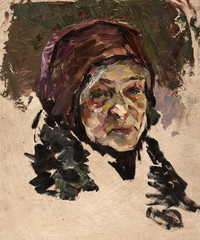 Obraz premium oil painting, portrait, handmade