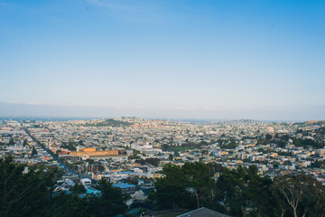 San Francisco downtown in sunny day. California, USA