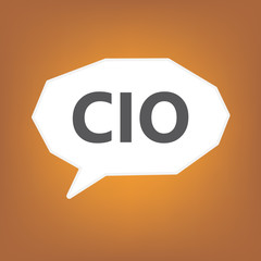 CIO (Chief Investment Officer; Chief Information Officer)- vector illustration