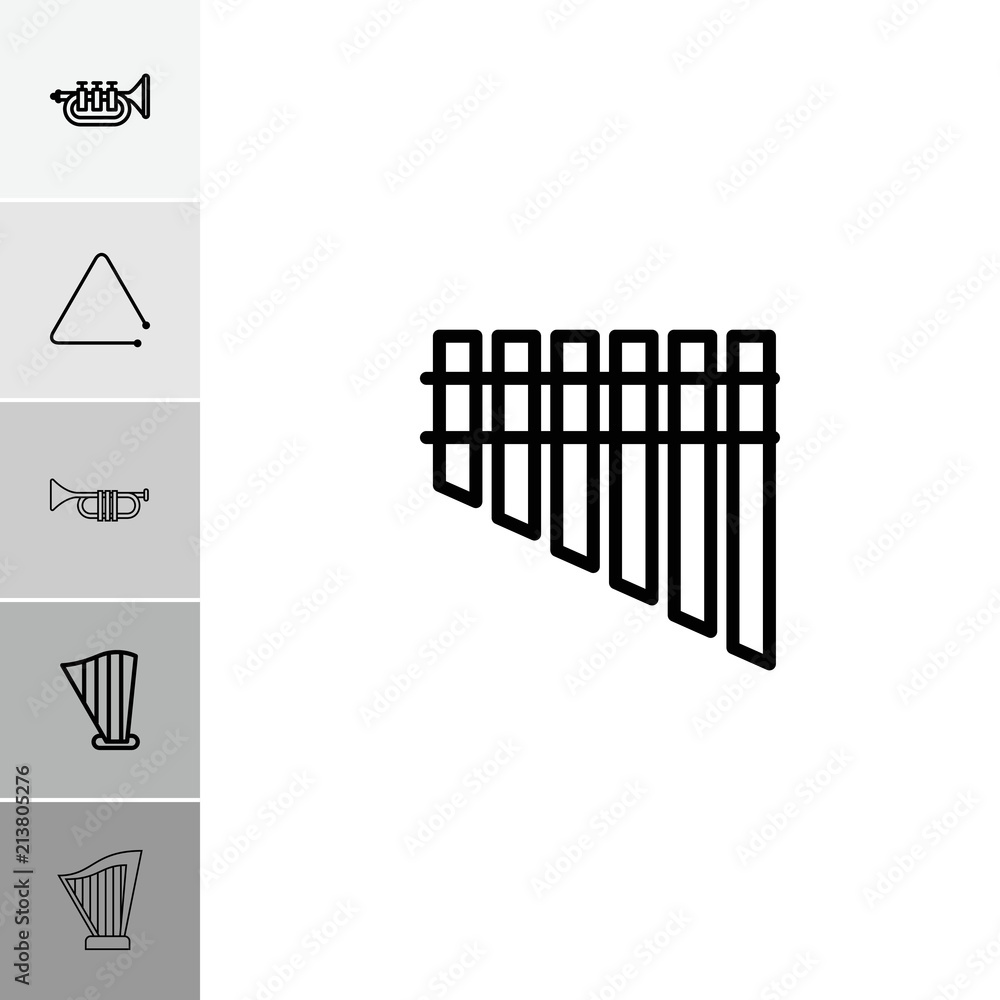 Canvas Prints collection of 6 orchestra outline icons