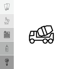 Collection of 6 equipment outline icons