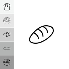 Collection of 6 bake outline icons