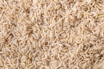 texture unpolished rice brown close-up