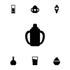 Collection of 7 refreshment filled icons