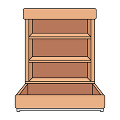 supermarket shelving empty icon