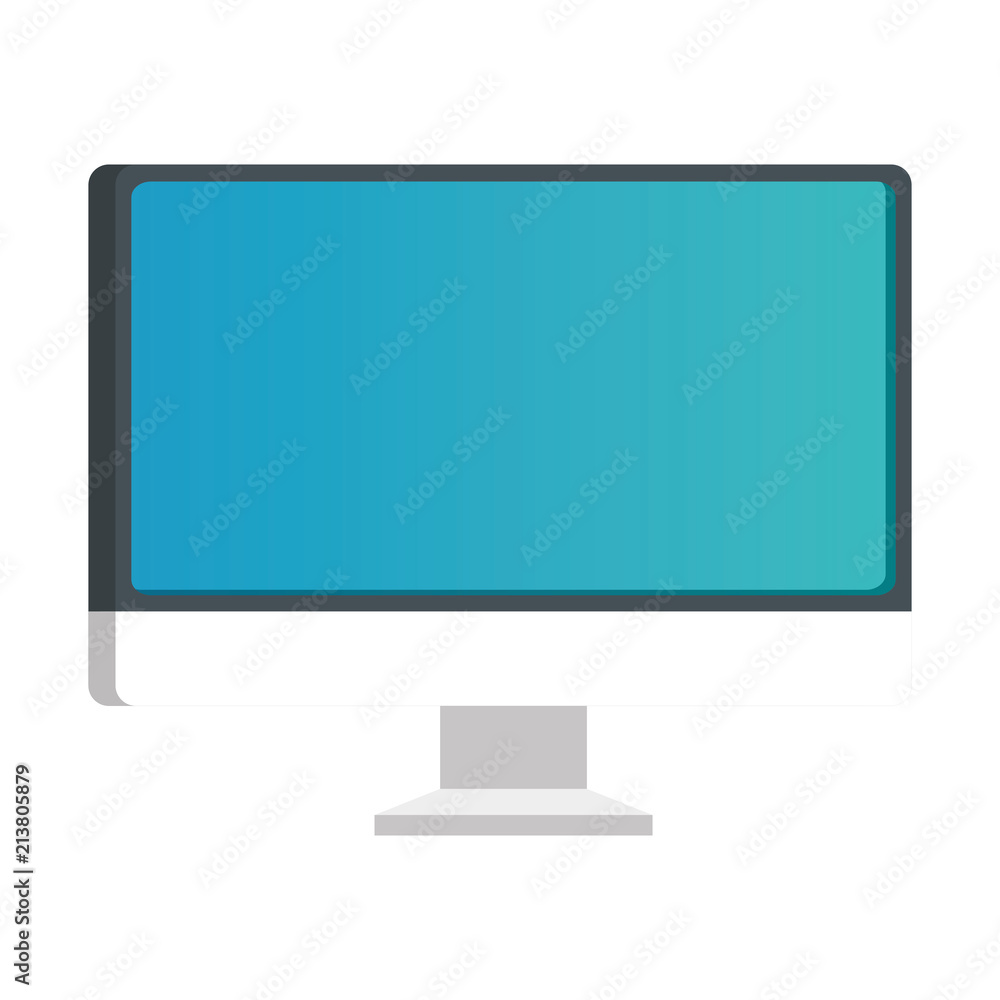 Poster computer display isolated icon