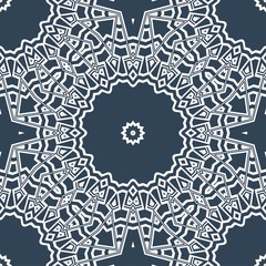 Beautiful fantasy flower ornament. seamless art-deco pattern. vector illustration. for design, wallpaper, invitation