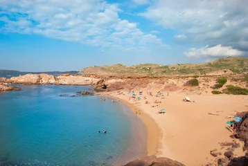 Photo sur Plexiglas Cala Pregonda, île de Minorque, Espagne Beach in Pregonda area