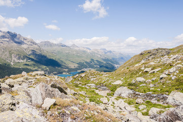 Silvaplana, Corvatsch, Wanderweg, Seenplatte, Oberengadin, Corviglia, 