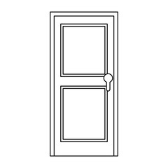 door wooden isolated icon