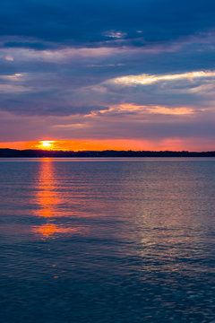 Blue Water Sunset