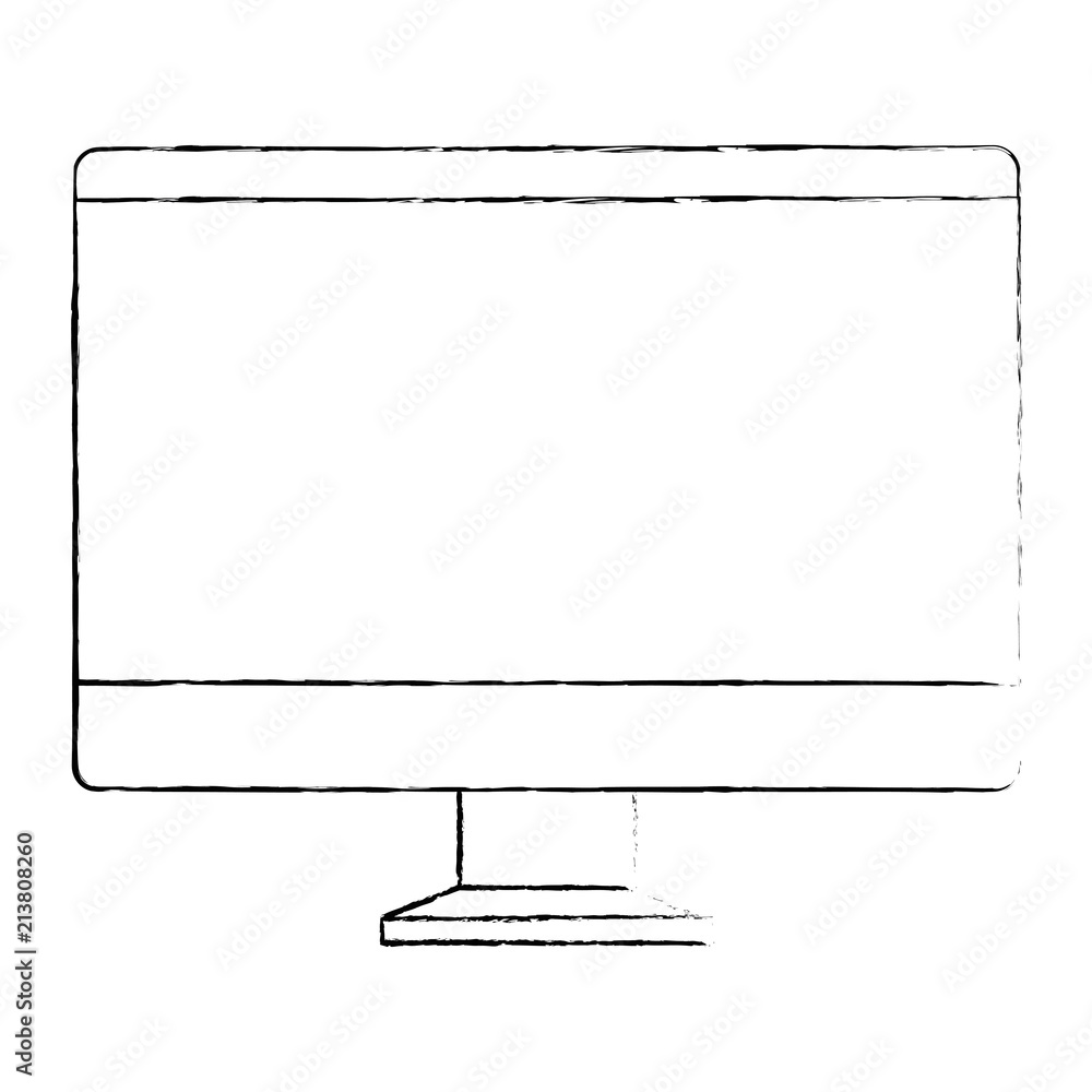 Poster computer display isolated icon