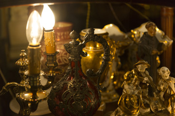 Antique Jug & Lighting