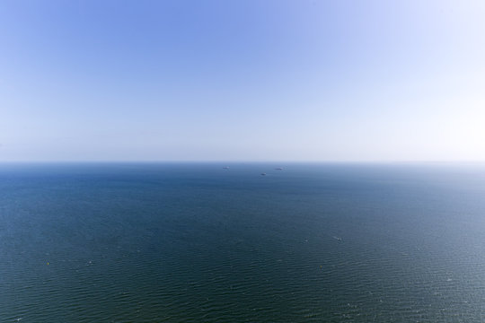 A Vessel On The Blue Ocean