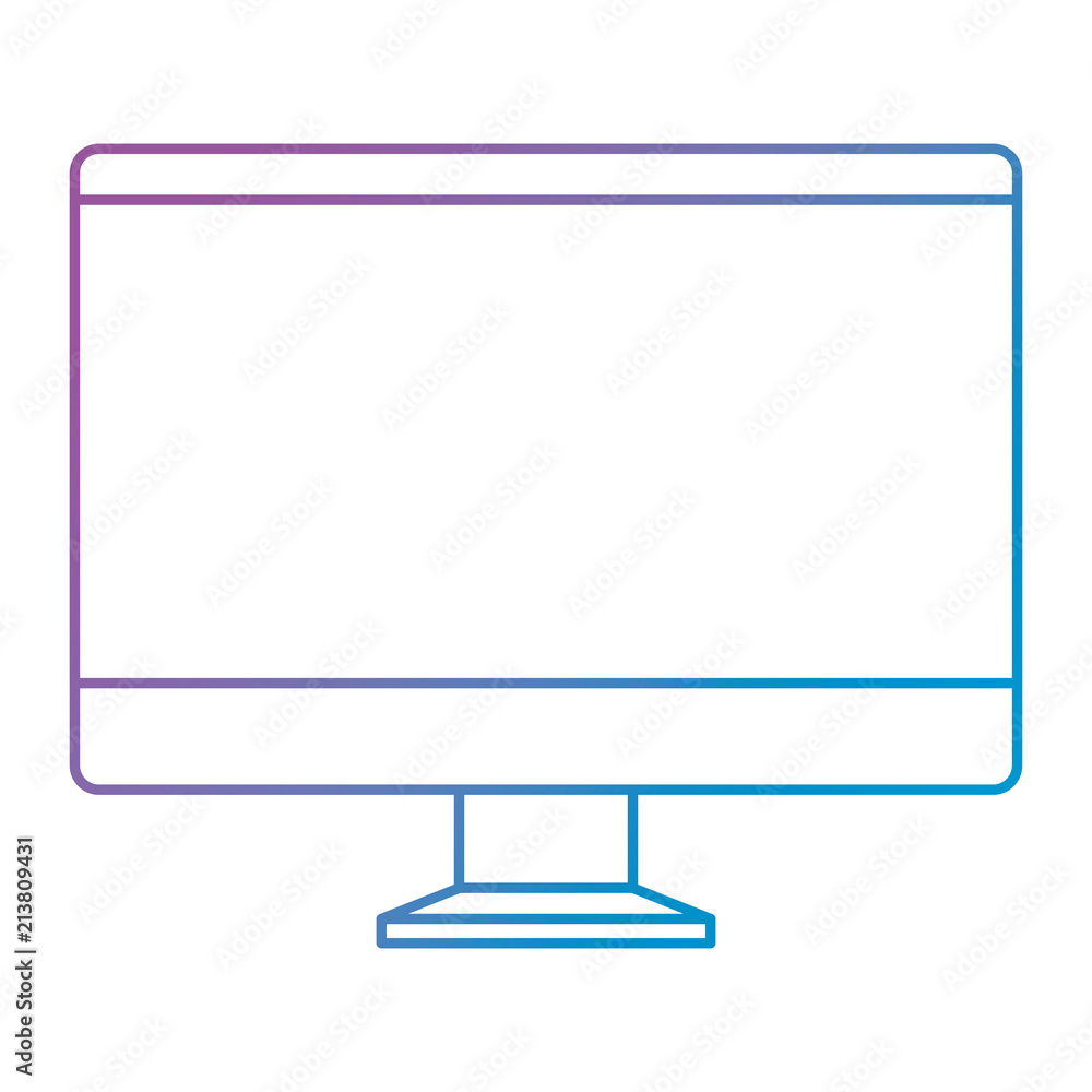 Poster computer display isolated icon vector illustration design