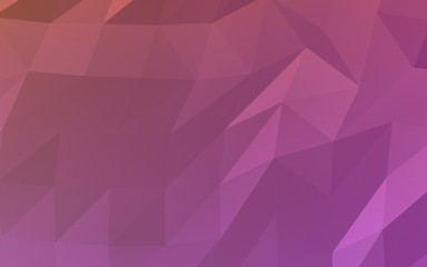 Abstract triangle geometrical pink background. Geometric origami style with gradient. 3D illustration