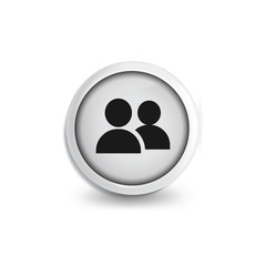 People group or friends icon. vector icon template