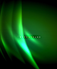 Neon glowing techno lines, hi-tech futuristic abstract background template with square shapes