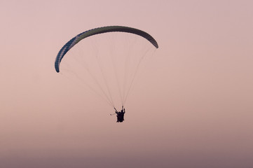 Paraglider flight