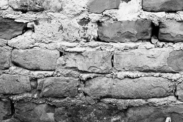 Brick texture with scratches and cracks