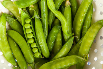 Fresh green peas