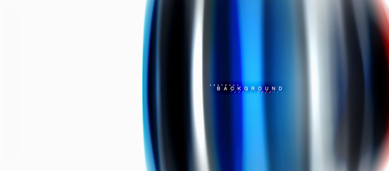 Fluid liquid mixing colors concept on light grey background, curve flow, trendy abstract layout template for business or technology presentation or web brochure cover, wallpaper